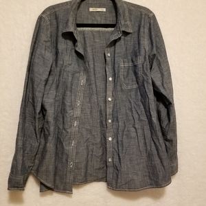 Old Navy womens button down chambray denim top